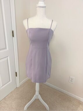 Altar'd State Lilac Spaghetti-Strap Mini Dress